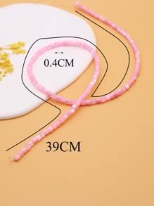 Phụ kiện trang sức DIY hạt 1 sợi - Hồng - Xem 6