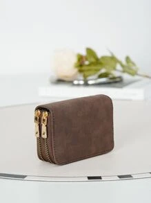 Ví NỮ Ví Ví Ví nhỏ Dây kéo Ví Khóa kéo bao quanh Ví Quà sinh nhật Đối với Hằng ngày Món quà Đối với Bạn Mẹ Món quà Với Tiền Giá đỡ Đối với Thẻ tín dụng Đa chức năng chất liệu da PU Tối giản Giải trí Dễ thương Đối với Học sinh - màu nâu - Xem 3