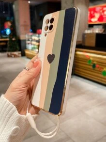 Vỏ điện thoại khối màu có dây buộc - Nhiều màu - Xem 4