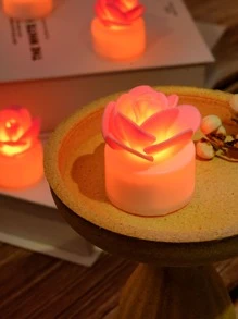 1pc Flower Shaped Decoration Light - Yellow - View 2