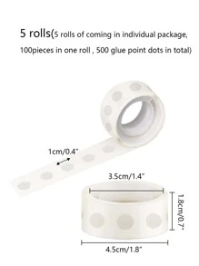 5pcs Balloon Glue Dot For Balloons Accessories Gallon Dot Birthday Wedding Party Balloons Glue Sticker Balloons Stand Arch Balloon - Clear - View 3