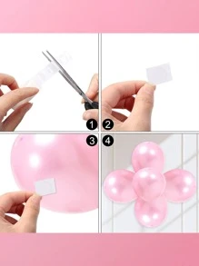 5pcs Balloon Glue Dot For Balloons Accessories Gallon Dot Birthday Wedding Party Balloons Glue Sticker Balloons Stand Arch Balloon - Clear - View 5