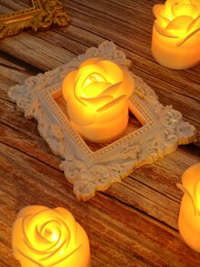 1 pieza Luz de la decoración con diseño de flor - Amarillo - Ver 4