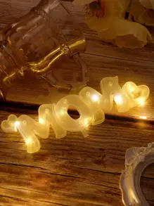 1 pieza Luz de la decoración en forma de letra - Amarillo - Ver 1