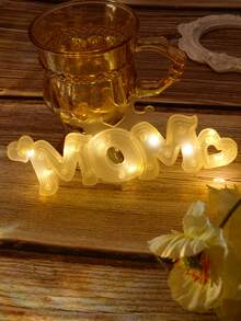 1 pieza Luz de la decoración en forma de letra - Amarillo - Ver 3