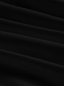 SHEIN MOD Vestido de cuello cruzado fruncido bajo con fruncido