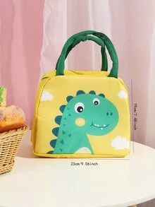 1pc Cartoon Dinosaur Print Lunch Bag - Multicolor - View 4