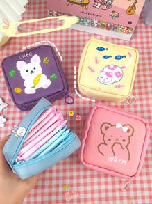 1入組隨機圖案衛生巾收納袋 - 彩色 - 查看 5