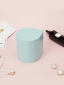 1 pieza Caja de almacenamiento de joya multicapas giratorio