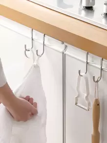 Stainless Steel S-Shape Hooks - Random Color, 1/2/3/4 Pcs