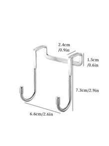 Stainless Steel S-Shape Hooks - Random Color, 1/2/3/4 Pcs