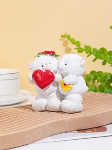 1pc Cartoon Bear Shaped Decoration Craft - Multicolor - View 2