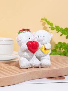 1pc Cartoon Bear Shaped Decoration Craft - Multicolor - View 4