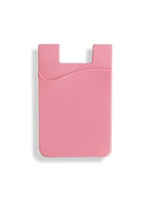 1pc Silicone Card Holder For Mobile Phone, Bank Card, Transportation Card, Id Card For Tablet, Computer - Pink - View 3