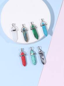 7 piezas Colgante DIY piedra - Multicolor - Ver 2