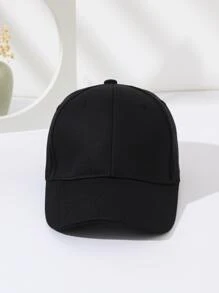 Solid Baseball Cap - Black - View 2
