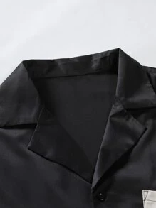 Manfinity Men Colour Block Pocket Patched Shirt Without Tee - Multicolor - View 6