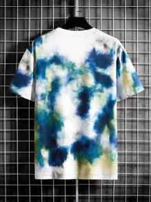 Manfinity Men Tie Dye Letter Graphic Tee - Multicolor - View 2