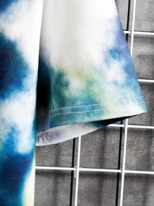 Manfinity Men Tie Dye Letter Graphic Tee - Multicolor - View 3