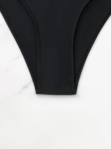 SHEIN Swim Plant Print Push Up Summer Beach Bikini Set - Multicolor - View 3