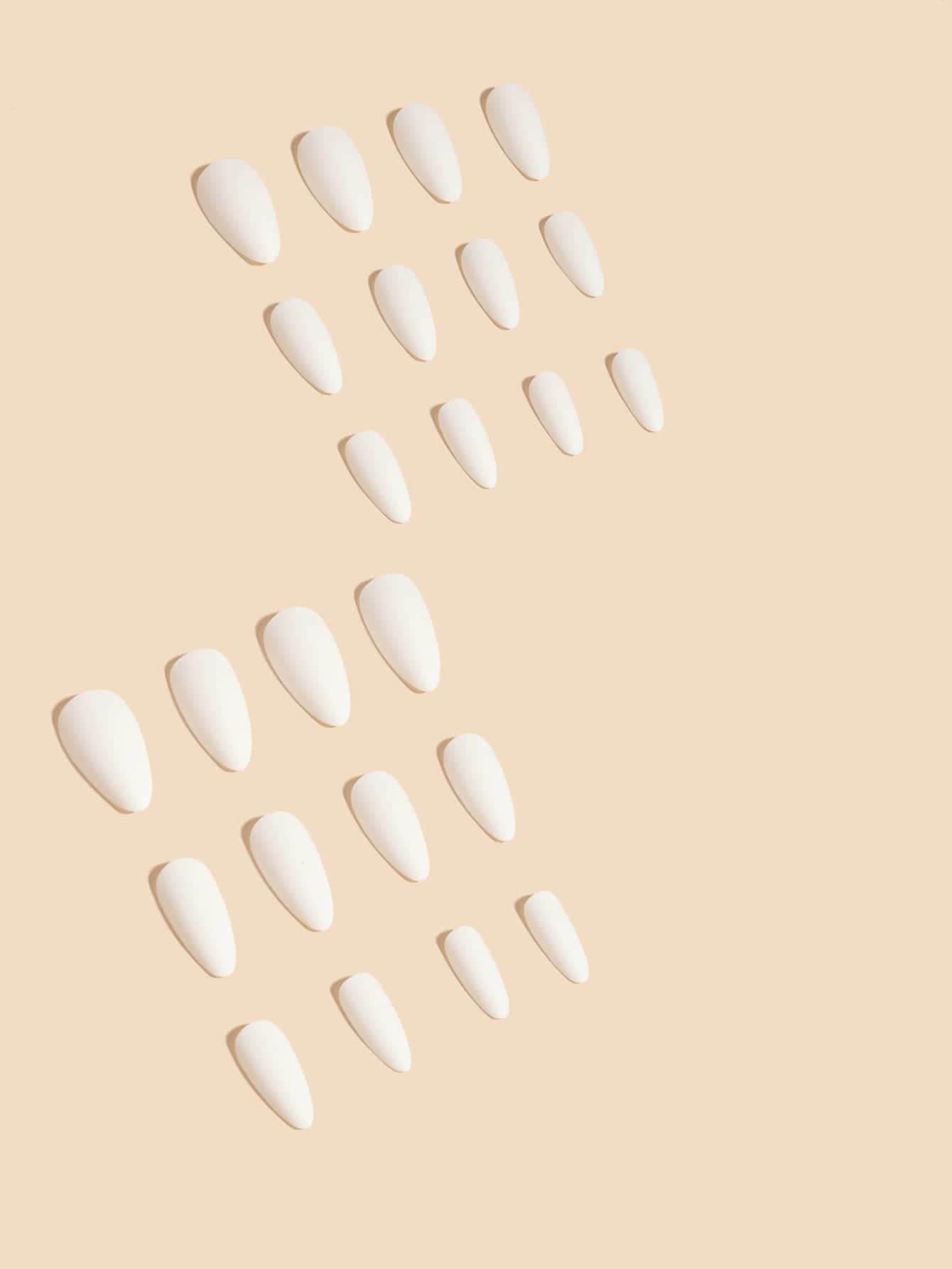 24Pcs Classic Solid Color Matte Pointed False Nails With Jelly Glue And Nail File For Casual Wear, Parties, Dancing And Daily Life Press On Nails Nail Supplies Nails