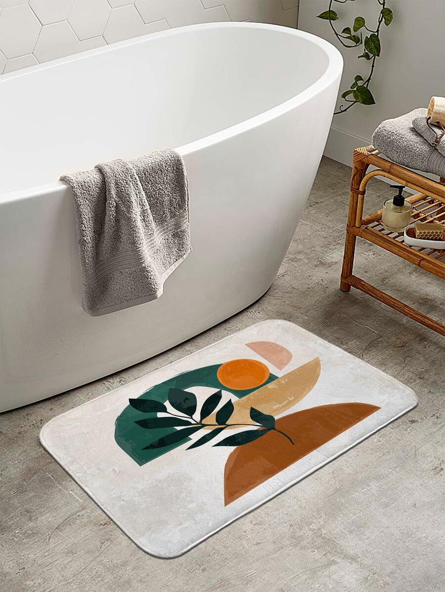 Thảm nhà tắm họa tiết chiếc lá - Nhiều màu - Xem 1