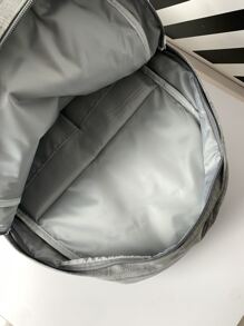 格子图案补丁细节功能性背包书包，适合毕业生、少女、大一、大二、大三和大四学生，适合大学和高中学生，非常适合户外、旅行和返校，便携、轻便、笔记本电脑隔层学校背包、书包、学校书包、大背包、便携、轻便，适合少女、女大学生 - 彩色 - 查看 5