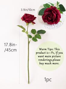 1 件/3 件/6 件，17.8 英寸/45 厘米人造花，人造单茎玫瑰，适用于家居装饰、室内卧室、镜子装饰、节日礼物、婚礼、秋季装饰、情人节花束 DIY 生日派对装饰、花园装饰、节日装饰、摄影道具、万圣节 - 彩色 - 查看 4