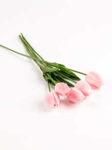 5 件/18 件/27 件，13.8 英寸/35 厘米，人造花，现代浪漫人造郁金香，人造 PU 郁金香，真实触感郁金香，柔软触感春花，适用于家居装饰，极简主义装饰，母亲节、情人节、花瓶、餐桌中心、节日礼物、婚礼装饰、厨房、咖啡厅、摄影道具、家庭聚会、生日礼物、户外 DIY、春季装饰、情人节、礼物 - 淺粉色 - 查看 7