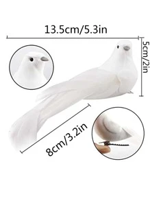 6入組聖誕鴿子設計花園裝飾工藝