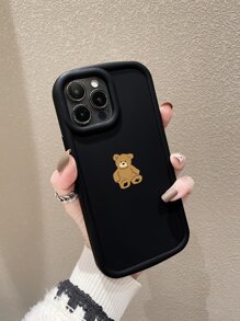 Cartoon Bear Print Phone Case - Multicolor - View 2