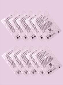 10 片透明双面胶指甲贴纸，用于按压指甲粘片，防水透气假指甲片果冻粘合剂指甲胶超粘假指甲胶，美甲用品，美甲工具，美甲工具，返校，指甲，按压指甲用美甲工具