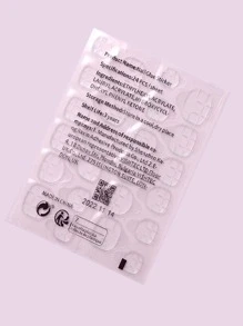 10 片透明双面胶指甲贴纸，用于按压指甲粘片，防水透气假指甲片果冻粘合剂指甲胶超粘假指甲胶，美甲用品，美甲工具，美甲工具，返校，指甲，按压指甲用美甲工具