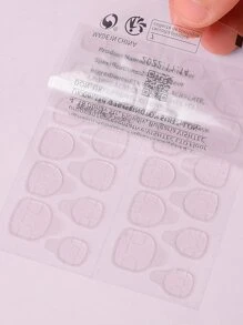 10 片透明双面胶指甲贴纸，用于按压指甲粘片，防水透气假指甲片果冻粘合剂指甲胶超粘假指甲胶，美甲用品，美甲工具，美甲工具，返校，指甲，按压指甲用美甲工具