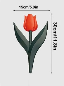 1pc Tulip Shaped Decorative Garden Stake - Multicolor - View 2