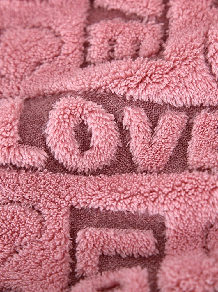 1 stuk zachte en absorberende koraalfleece handdoek, snel drogend, romantische liefde, rozen- of vlinderjacquardpatroon, ideaal Valentijnsdagcadeau voor uw geliefde - gezichtshanddoek of badhanddoek, douchehanddoeken voor schoonheidssalons, hotels, sportartikelen, huishoudelijke artikelen, handdoek, huidverzorging, badhanddoek, vel - Mauve paars - Bekijken 8