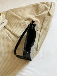 Casual Embroidered Floral Embroidered Hobo Bag, For Women, Rookies & White-Collar Workers,For Lady,For Female For Business/Commute/Work/Office,For Festivals/Vacation/Holiday - Black - View 4