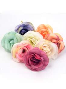10pcs Random Color Artificial Flower Head