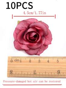 10pcs Random Color Artificial Flower Head