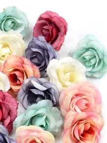 10pcs Random Color Artificial Flower Head