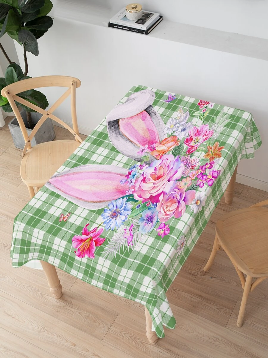 1 pieza Mantel con estampado floral - Multicolor - Ver 1