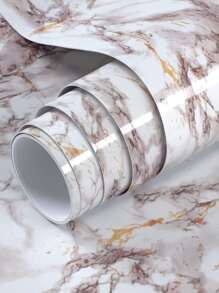 1pc Marble Pattern Wall Paper - Multicolor - View 1