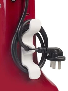 4pcs Household Appliances Cable Organizing Hub, Simple Wire Storage & Management, Kitchen Cord Winder, Soft Cable Fastener & Concealer - White - View 4