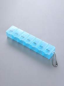 1 pièce Boîte de rangement de médicaments portable de couleur aléatoire