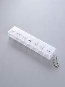 1 pièce Boîte de rangement de médicaments portable de couleur aléatoire