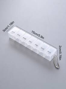 1 pièce Boîte de rangement de médicaments portable de couleur aléatoire