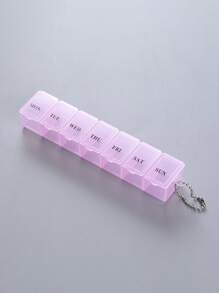 1 pièce Boîte de rangement de médicaments portable de couleur aléatoire