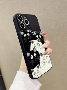 Funda para móvil con patrón de gato - Multicolor - Ver 2