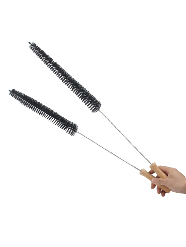 SHEIN Basic living 1pc Washing Machine Cleaning Brush, Wooden Handle