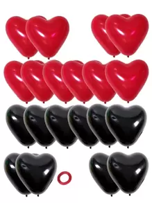 21 globos con forma de corazón, globos decorativos para el Día de San Valentín, boda, fiesta o Navidad - Multicolor - Ver 4